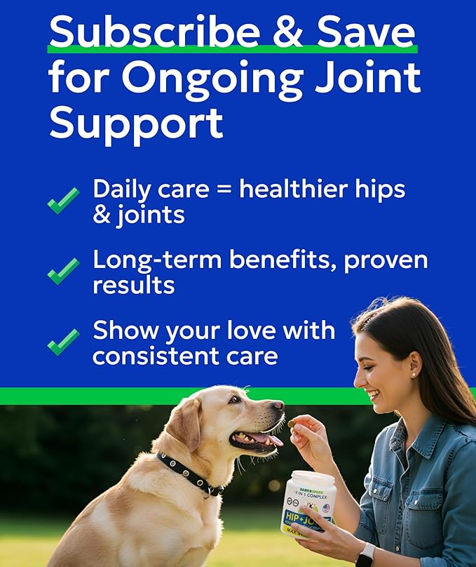 Bark&Spark Senior Advanced Glucosamine Chondroitin for Dogs - Hip Joint Pain Relief - Old Dog Joint Chews Large & Small Breed - Hip Joint Chews Joint Health Care Treats - 120Ct