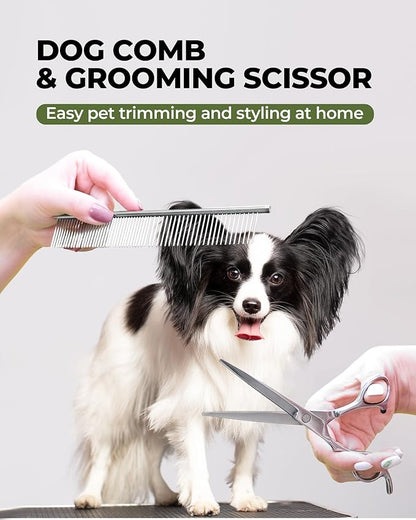 KUEIOX Dog Brush for Shedding Grooming,6 Pack Long-Pin Brush Set for Long Haired Dog Cat Goldendoodles Poodles Doodles Green