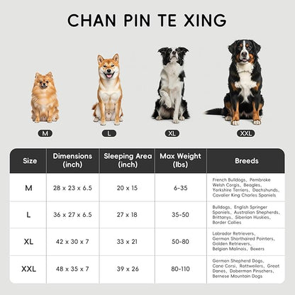 Homemate Dog Bed Medium Size Dog 28x23 inch with Orthopedic Foam Waterproof Outdoor Pet Cat Bed Sofa Supplies with Toy Dogs Crate Pad Couch with Removable Washable Cover & Non-Slip Botton Brown