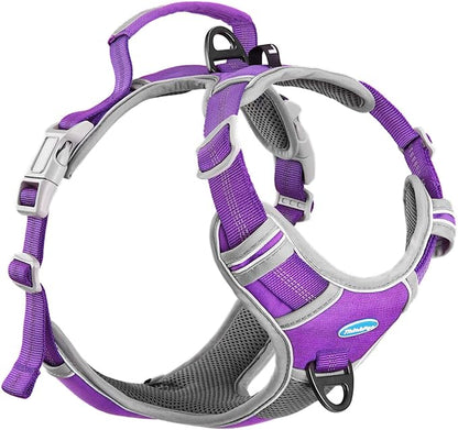 ThinkPet No Pull Harness Breathable Sport Vest with Handle-Dog Harnesses Reflective Adjustable for Medium Large Dogs