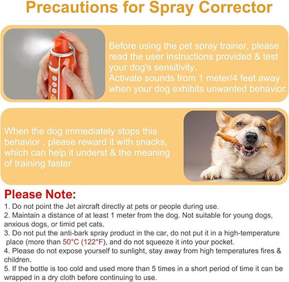 ANSJDH Corrector Dog Trainer Spray 80ml 6 Pack Dog Corrector Spray Dog Trainer for Dog to Stops Barking, Jumping Up, Food Stealing, Dog Fights, Avoidance, Unwanted Dog Behaviour(Orange)