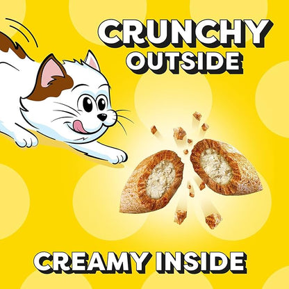 Temptations Kitten Crunchy and Soft Treats Chicken and Dairy and Salmon and Dairy Variety Pack, 6.3 oz. Pouches (Pack of 4)