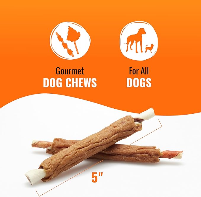 Good 'n' Fun Triple Flavor Ribs Chews for All Dogs, 24 Ounces, Treat Your Dog to Long-Lasting Chews Made with Beef Hide, Chicken and Pork Hide