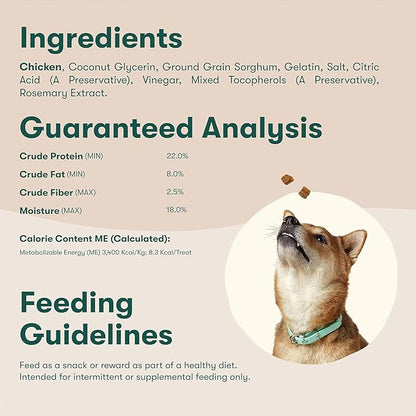 Jinx Chicken Bites Bundle, Soft Jerky Dog Treats - 5oz (Pack of 2)