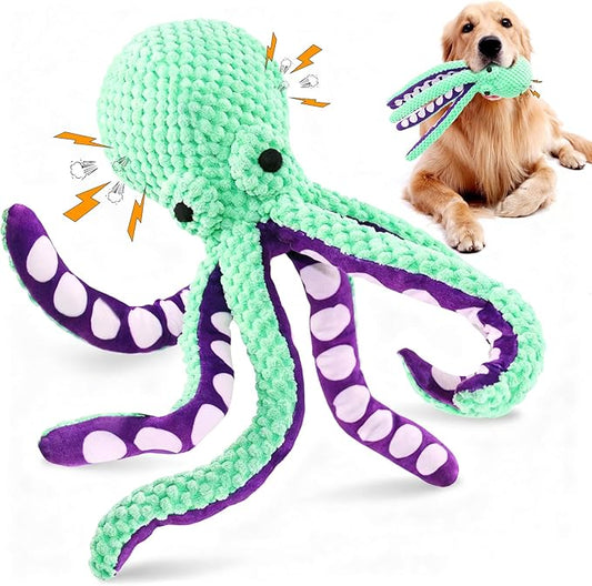 Fuufome Large Squeaky Dog Toys- Plush Dog Toys with Soft Fabric for Small, Medium, and Large Dogs Daily Companionship, Training Reward Gift