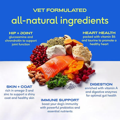 Native Pet Dog Vitamins & Supplements - 11-in-1 Vitamin Powder for Dog Food Topper (60 Scoops) & Omega 3 Fish Oil for Dogs & Cats - Promotes Healthy Skin, Shiny Coat, & Strong Joints (8 Oz)