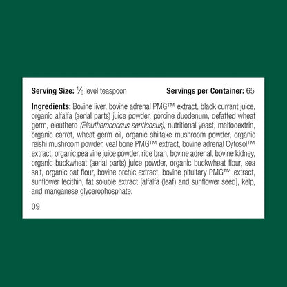 Standard Process Inc. Canine Adrenal Support - Nutritional Canine Supplement for Liver & Kidney Support - Powder Formula to Aid Dog's Adrenal Glands & Health - 25 g