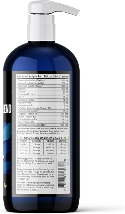 Best Paw Nutrition - Bacon Flavor Liquid Glucosamine for Dogs & Cats - Joint Supplement for Hip & Joint Pain Relief Pets Love - 32oz