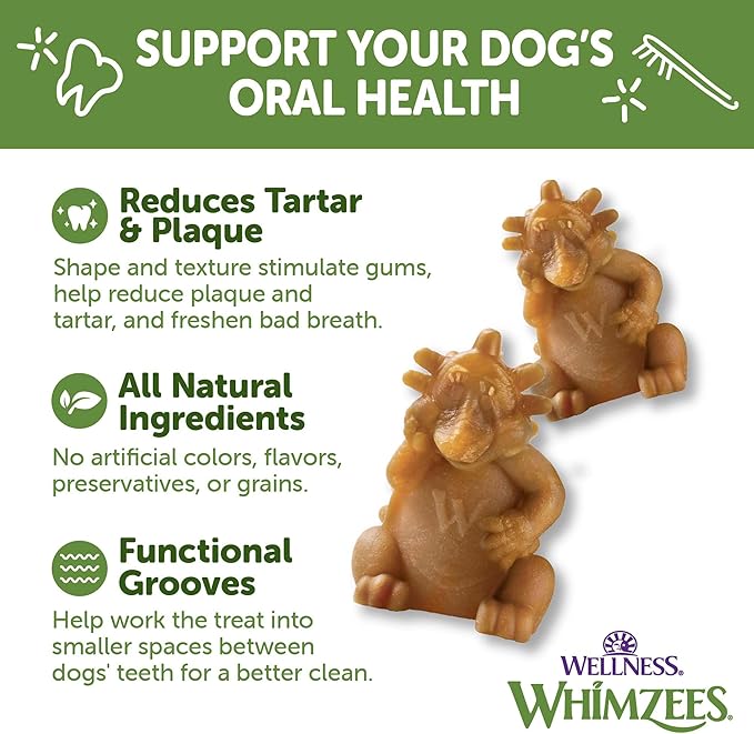 WHIMZEES Wellness Hedgehog Dog Dental Treats, Large Size, (6 Count)