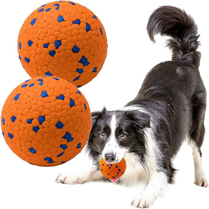 LIEVUIKEN Dog Balls Toys for Aggressive Chewers, Indestructible Durable Bouncy Floating Balls for Dogs to Fetch, Durable Solid Rubber Ball for Training Dog(2 Pack)