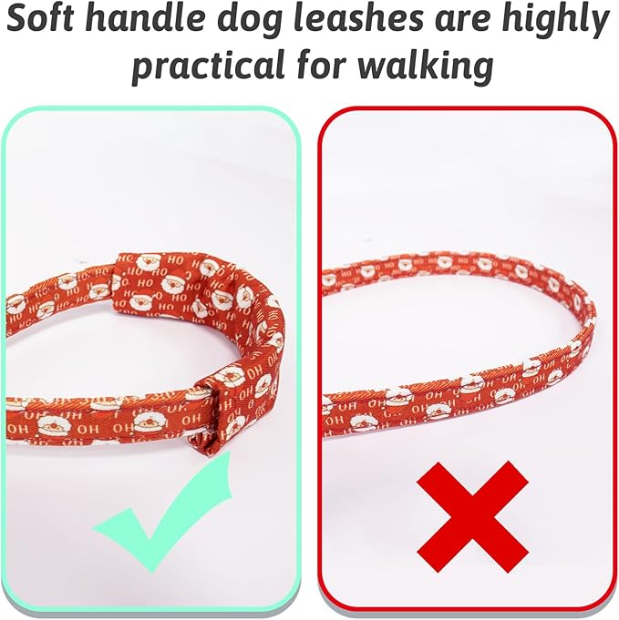 Christmas Dog Collar and Leash Set Girls Adjustable Puppy Collars with Christmas Bow Tie for Small Medium Large Female Dogs, Red Santa Claus, XS