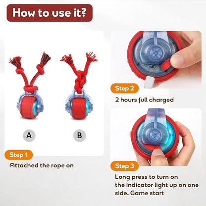 Dog Toys Interactive Dogs Ball with Super High-Speed Rechargeable Dog Toy Ball for Puppies
