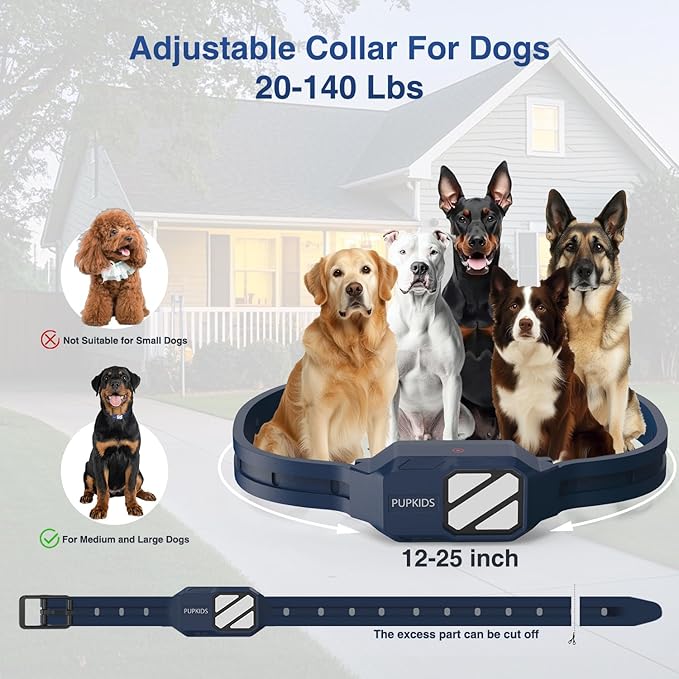 Dog Training Collars for 2 Dogs (20-140Lbs) - 4200FT E Collar for Dogs Training with 119 Training Levels & 3 Night-Lights, IPX7 Waterproof Electric Dog Shock Collar for Dogs