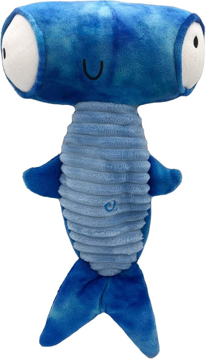 Huxley & Kent Slappies for Dogs | Jack Hammerhead (Small) | Squeak & Shake Dog Toy | No Stuff Squeaky Toy, TPR Ball in Head | Simulates Hunting Nature for Dogs