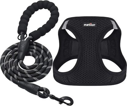 matilor Dog Harness Step-in Breathable Puppy Cat Dog Vest Harnesses for Small Medium Dogs