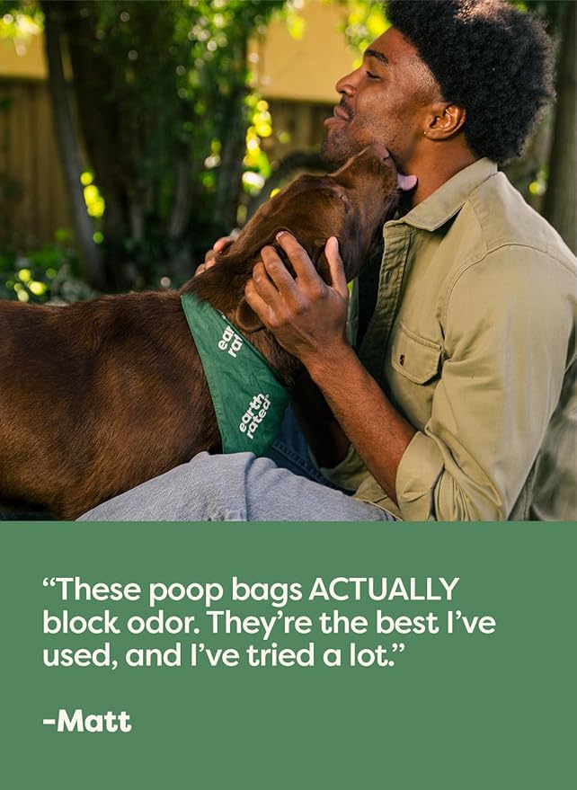 Earth Rated 3X Protect Dog Poop Bag Rolls, Odor Blocking Leak Proof Extra Thick, Unscented, 120 Count