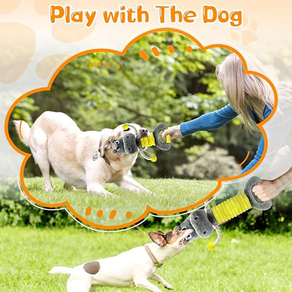 Fuufome Large Squeaky Plush Dog Toys for Small, Medium, and Large Dogs Daily Companionship, Training, Tug of War Puppy Toys to Keep Them Busy