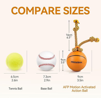 ALL FOR PAWS Interactive Dog Ball Toys, Moving Dog Ball Toy for Boredom, Puppy Enrichment Toy for Mental Stimulation Motion Activated Spinning Balls for Small Medium Large Dogs, USB Rechargeable
