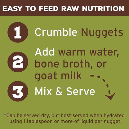 Primal Freeze Dried Raw Dog Food Nuggets, Lamb, Complete & Balanced Meal, Also Use as Topper or Treat, Premium, Healthy, Grain Free, High Protein Raw Dog Food, 30 oz
