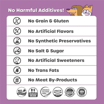 Choolip Squeeze Vita Stick Lickable Cat and Dog Treats, 7-Count Skin and Coat Support, Salmon and Pollack with Biotin and Omega-3, Vet-Formulated