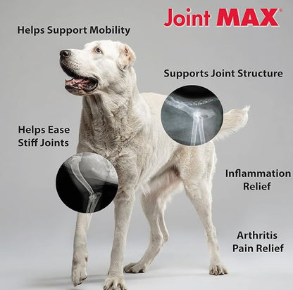 Joint MAX Triple Strength HA Granules for Dogs, Glucosamine, Chondroitin, Creatine, MSM and Antioxidants - Hip and Joint Support Supplement, 120 Doses