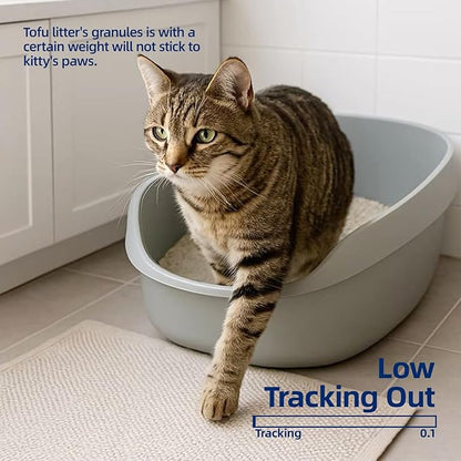 OPET Tofu Cat Litter with Odor Control, 17 lb Clumping Cat Litter, Ultra Absorbent, 100% Natural Ingredients, Flushable| Dust Free| Low Tracking (Fresh, 17 lb)