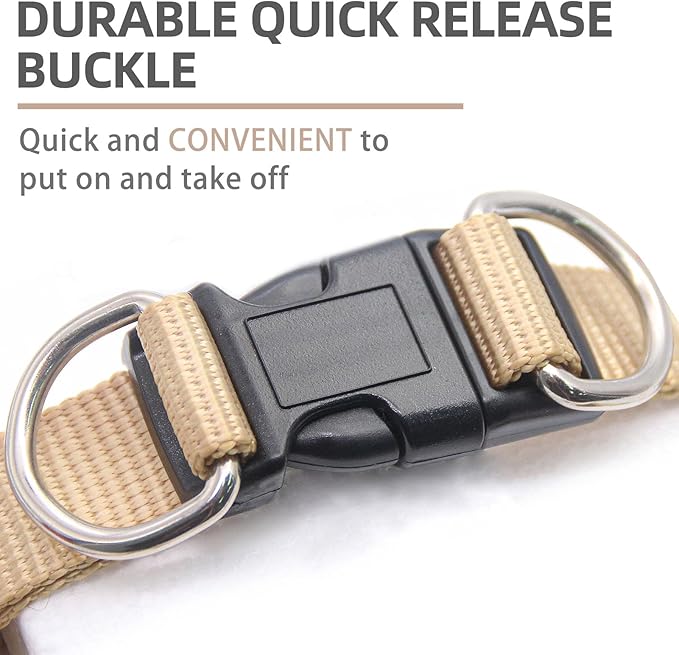 PUPTECK Soft Mesh Dog Harness Small Sized and Leash Set Step-in Plaid Puppy Padded No Pull Vest Harness for XS Dogs Cats Outdoor Walking, Beige M