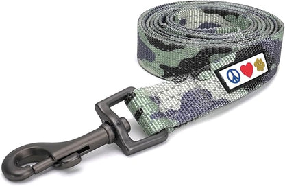 Pawtitas Camo Grey Dog Leash 6 ft M/L Reflective Durable Lightweight Dog Lead for Medium or Large Dogs and Puppies