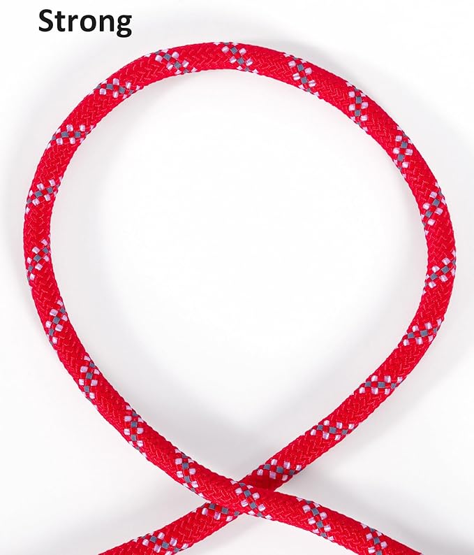 Long Dog Leash for Dog Training 50FT, Heavy Duty Dog Lead for Large Medium Small Dogs Outside Walking, Playing, Camping, or Yard,Red