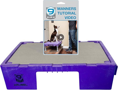 Blue-9 KLIMB Jr. Professionally Designed Dog Training Platform and DIY Guide for Behavior Basics, Made in The USA, Purple