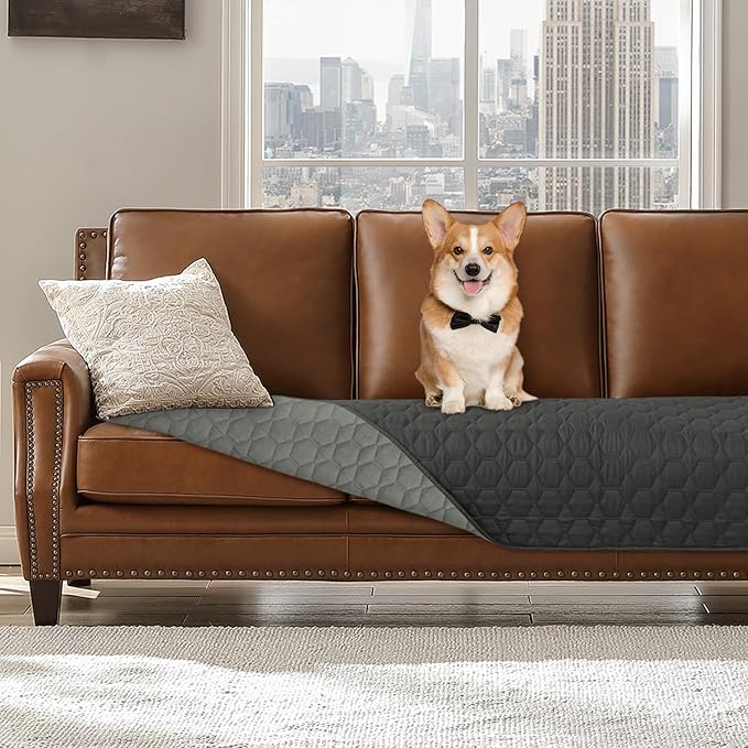 Waterproof Dog Bed Cover - Couch Cover for Pet Anti-Slip Cat Mat Pet Pad Blanket for Sofa Chair Recliner Bed Furniture Protrctor