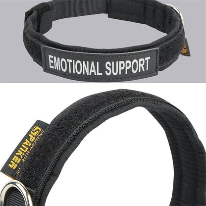 EXCELLENT ELITE SPANKER Nylon Puppy Dog Collar Adjustable Soft Padded Collar Heavy Duty Quick-Release Buckle Lightweight No-Choke for Small Medium Dogs(BLK,S)