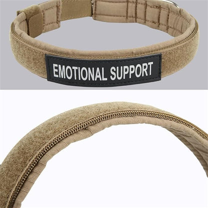 EXCELLENT ELITE SPANKER Tactical Small Puppy Dog Collar Nylon Adjustable Heavy Duty Military for Small Medium and Large Dogs Pet Soft Padded Dog Collar(COB-M)