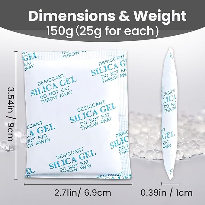 aidowocam Pet Food Desiccant Bag, Replaced Desiccant for Automatic Cat dog Feeders, Keep Cat Food Dog Dry and Fresh- 6 Packs