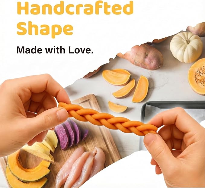 iPaw Turkey Dog Treats, All Natural Human Grade Dog Treat, Suitable for Training chew, US Sourced Raw Material, Hypoallergenic, Rawhide Alternative, Braided Stick (Duck Liver), 5packs