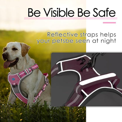 ThinkPet No Pull Harness Breathable Sport Vest with Handle-Dog Harnesses Reflective Adjustable for Medium Large Dogs