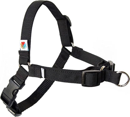 Wildebeest No Pull Dog Harness | Comfortable Training Harnesses | Effective No Pull Harness Design | Ideal for Small Dog and Puppy | 4-Point Adjustable (XS - 15~20 inch Girth, Black)