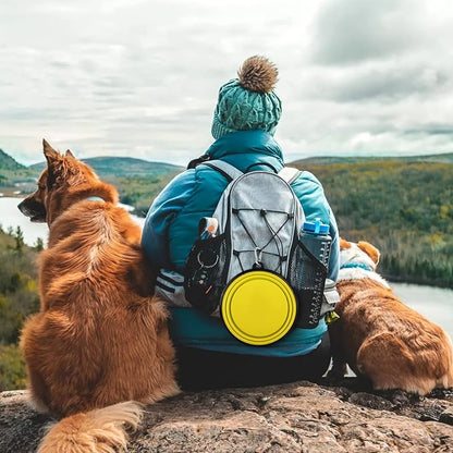 Paercute Collapsible Dog Bowl, Lightweight and Portable, Ideal for Outdoor, Hiking, Camping, and Walking Your Dog
