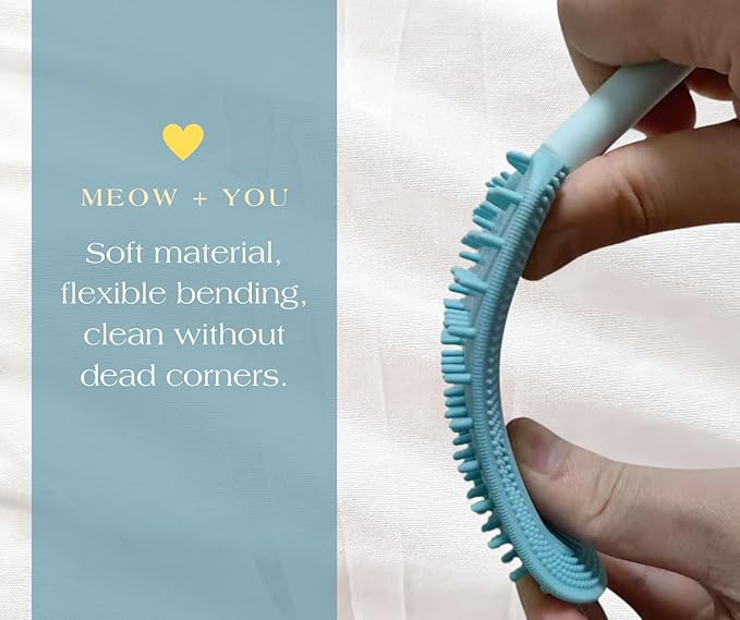 Cat Brush,2 in 1 Soft Cat Brush,Pet Brushes for Shedding,Soft Comb,Cat Brush for Shedding,Short or Long Haired Cats,Pet Grooming,Bath and Massage Brushes,Pet Hair Removal Tool(3 pcs)