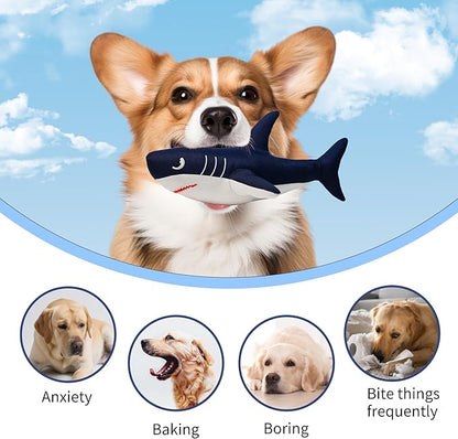 Dog Squeaky Toy, Durable Interactive Chew Toy for Aggressive Chewers, Tough Flexible Fabric Made from 90% Recycled Materials, for Small Medium and Large Dogs