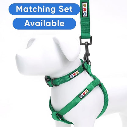 Pawtitas Personalized Dog & Puppy Harness Extra Small Lush Green Custom ID Tag Adjustable No Pull Vest