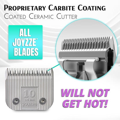 JOYZZE Professional Grade Dog Clipper Grooming Blade, Detachable, Replacement Blades - Stainless Steel, Coated Ceramic, A Series #40