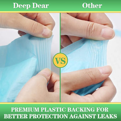 DEEP DEAR Dog Pee Pads Extra Large, 36"x36" Puppy Pads for Training, Leak-Proof Pee Pads for Dogs, Super Absorbent Puppy Potty Pads, Disposable Pet Pads for Puppies, Cats, Rabbits (30-Count)