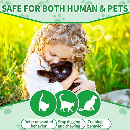 Ponal Cat Deterrent Outdoor, Natural Peppermint Oil Cat Repellent Outdoor Indoor, Mulch & Flower Permanently Against Scratch and Chew, Keep Cats Off Lawn, Yard, Garden, Keep Cats Away, 10 Pack
