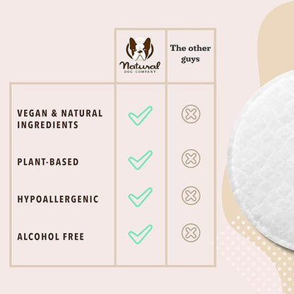 Natural Dog Snout Wipes, 50 Count - Snout Dog Wipes for Cleaning and Soothing, Natural, Non-Toxic Dog Care Products, Kukui Oil Infused, Snout Soother Wipes, Nourishing and Moisturizing Wipes for Dogs