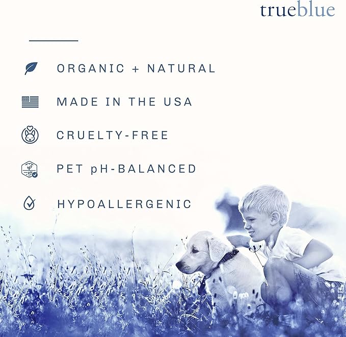 TrueBlue Grapefruit & Chamomile Concentrated Deodorizing Dog Shampoo – Cleansing Wash, Moisturizing – Toxin Free, Natural Botanical Blend – Tearless – 1 Gallon