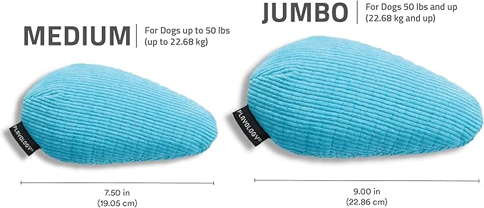 Playology Dog Toys | Plush Toy Crinkle Egg for Dogs | Jumbo Peanut Butter Scented Toy - Easy to Clean and Made from Non Toxic Materials