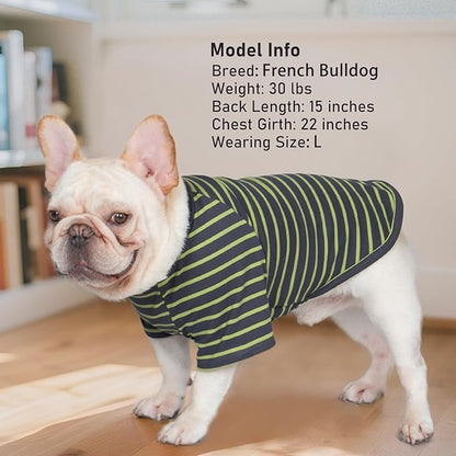 KYEESE 3Pack Dog Sweater, Soft Pet Sweatshirt Stretchy Pullover Dog Sweater for Small Dogs Girl Boy, Fleece Lightweight Pet Shirt Clothes with Sleeves, L