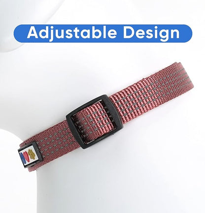 Pawtitas Reflective Marsala Brown Puppy or Dog Collar, Large