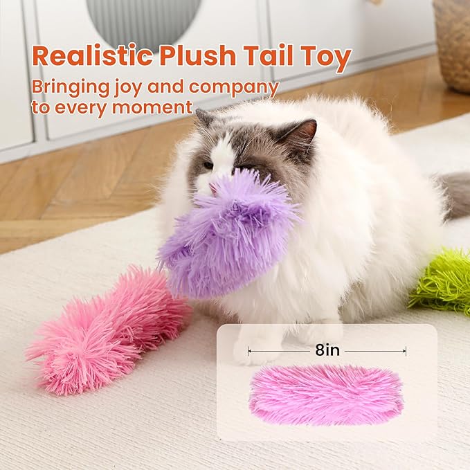 Petinstinct 3 Pack Cat Pillow Toys with Catnip, Soft Plush Crinkle Cat Kicker Toys, Interactive Indoor Kitten Chew Toys for Kitty Exercise, Catnip Toys, Promotes Self Play for All Breeds
